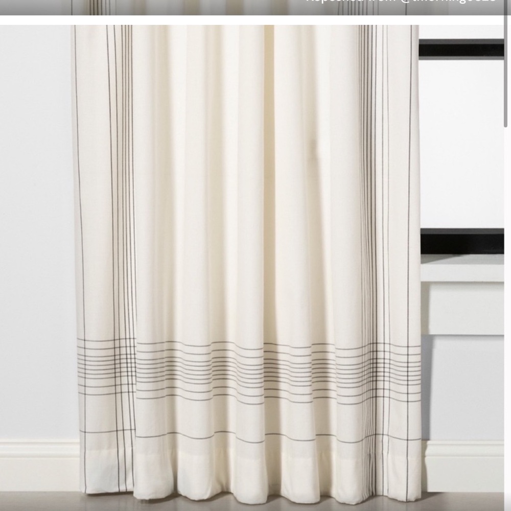 Hearth & Hand Curtains engineered plaid 4 panels